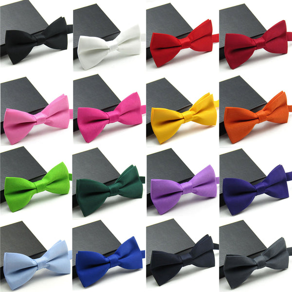 Classic Solid Color Bow Tie