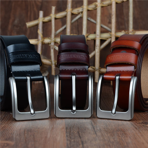 Cowhide Buckle Vintage Men's Belt
