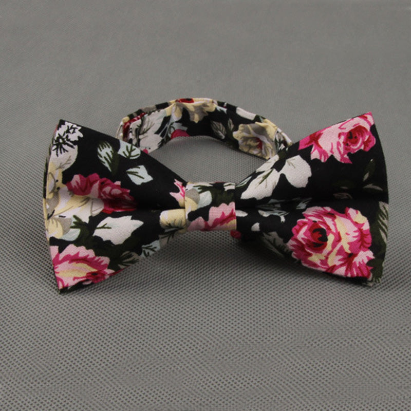 Floral Skinny Bow Tie For Men