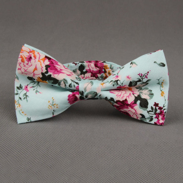 Floral Skinny Bow Tie For Men