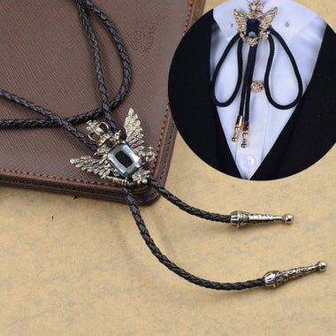 Silver Head Eagle Western Bolo Tie