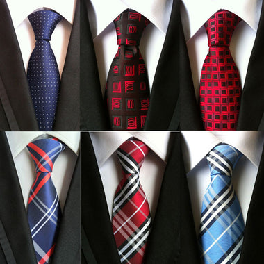 Silky Plaid Neckties For Men